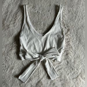 Zara crop tank top with bow